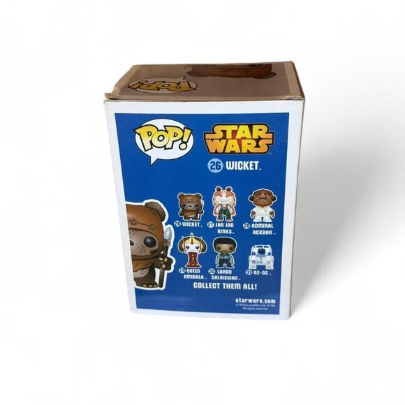 Funko Pop! Star Wars Wicket #26 Vinyl Bobble Head Collectible - Picture 3 of 8